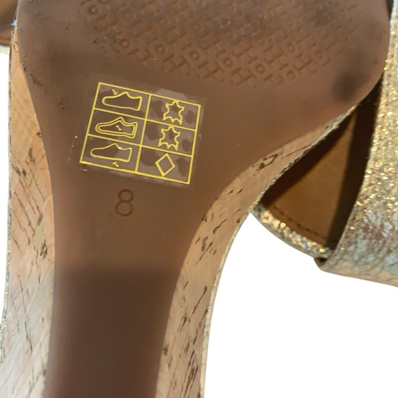 Tory Burch Metallic Gold Sandals - Picture 5 of 6